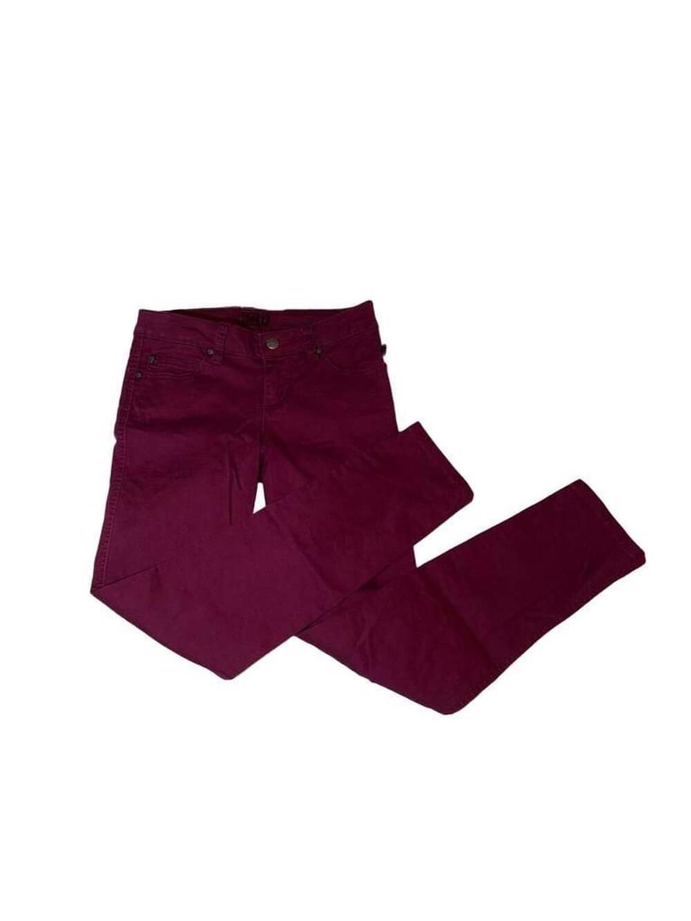 Tripp NYC Maroon Burgundy Skinny Jeans with Skull Rivets Size 0